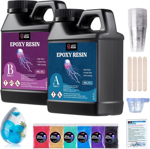 Imagen de LET'S RESIN Casting Epoxy Resin Kit 1L for Art 🧪 en OfertitasTOP