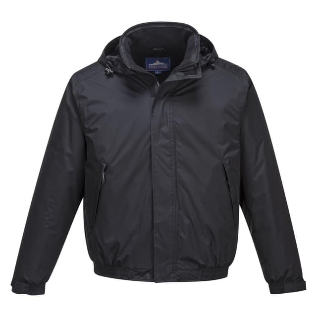 Detalle de Portwest Calais Bomber Jacket (S503BKRL) in Black, Size L