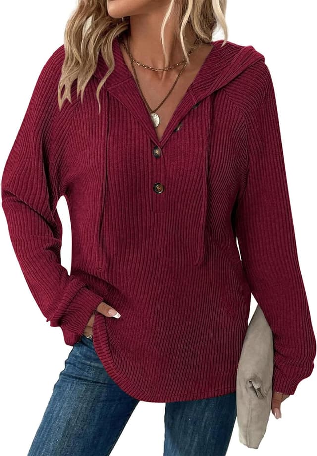 Detalle de Tanmolo Hoodie Damen V-Ausschnitt