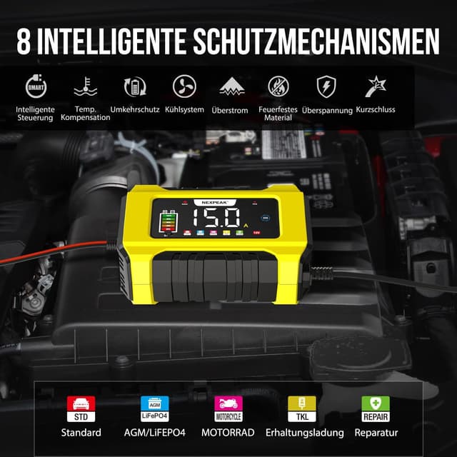 Thumbnail 4 de NEXPEAK NC215 15A Batterieladegerät 12V