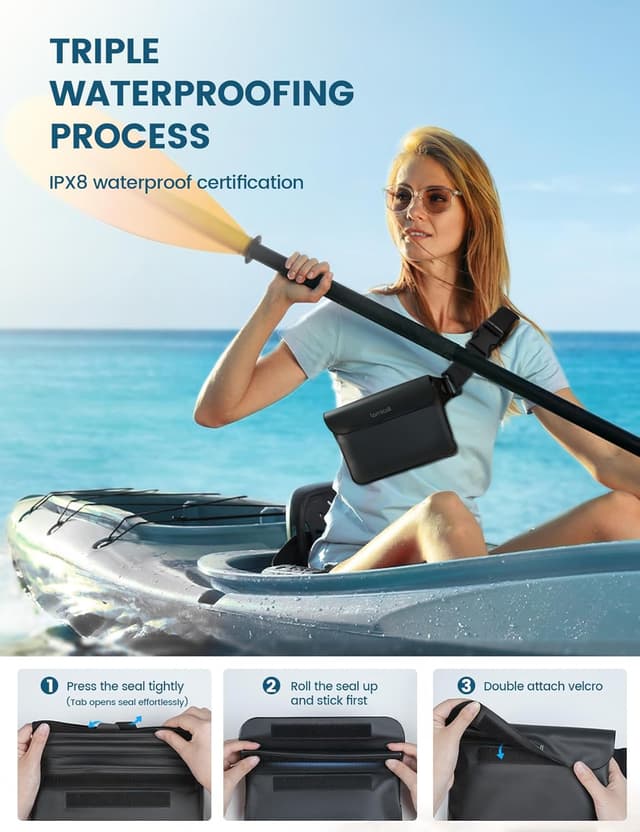 Detalle 2 de Lamicall IPX8 Waterproof Pouch Bag 2 Pack