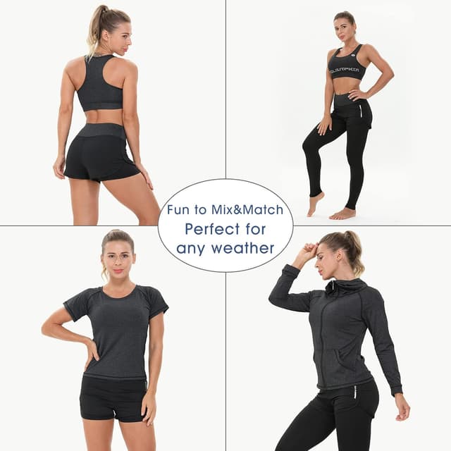 Detalle 2 de Set yoga donna 5 pezzi per sport