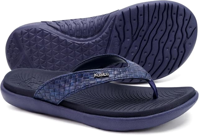 Detalle de KuaiLu flip flops with arch support