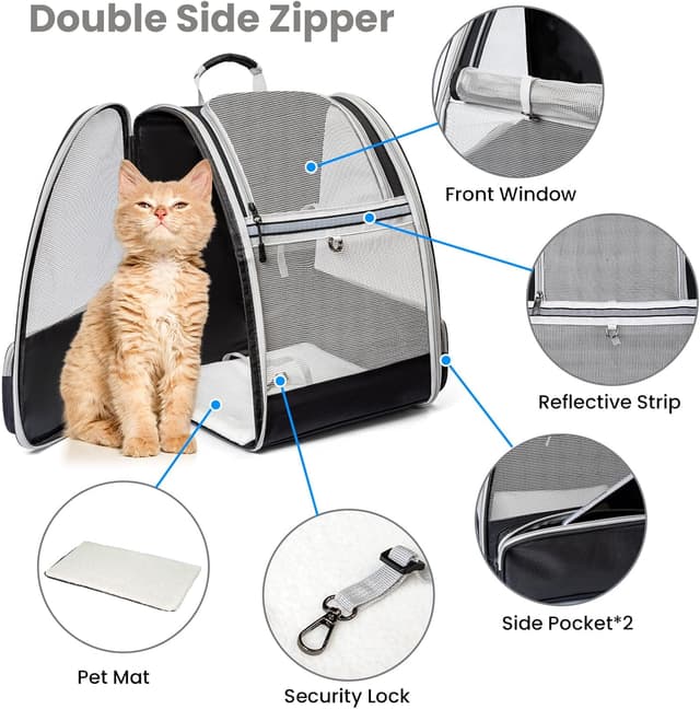 Thumbnail 5 de Sac de Transport Chiens et Chats 10 kg Noir