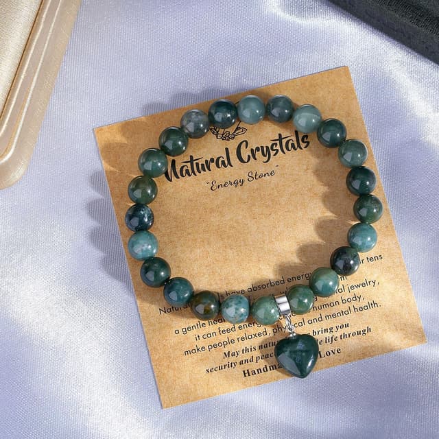 Detalle 2 de XIANNVXI Herzarmband Damen mit 8 mm Perlen