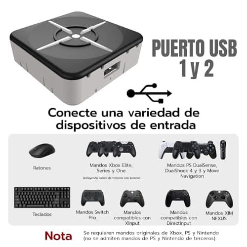 Thumbnail 7 de Mcbazel XIM Matrix Adaptador multientrada para teclado y ratón (PS5, Xbox Series X/S, Xbox One, PS4 y PC)