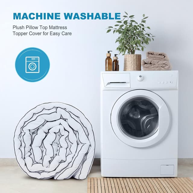 Thumbnail 6 de MASVIS King Size Dual Layer Memory Foam Mattress Topper