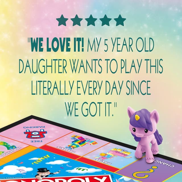 Detalle 2 de Monopoly Junior Unicorn Edition Game 5+
