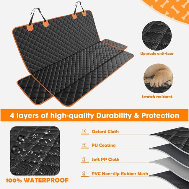 Thumbnail 1 de JOEJOY Dog Car Seat Cover 119x137 cm