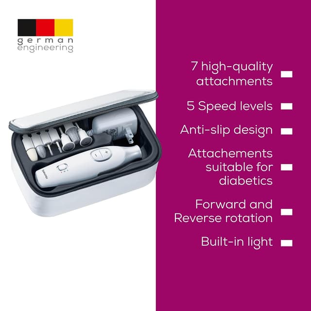 Thumbnail 6 de Beurer MP42 Nail Drill 7-in-1 electric nail kit ๐