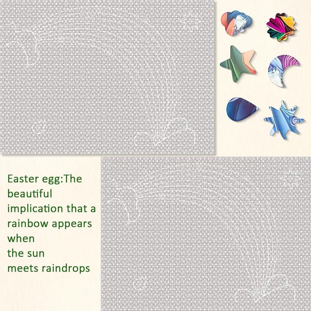 Detalle de Pixlora Puzzles for Adults 1000 Pieces (2-Pack) — Garden Town & Darkness Theme Jigsaw Puzzles