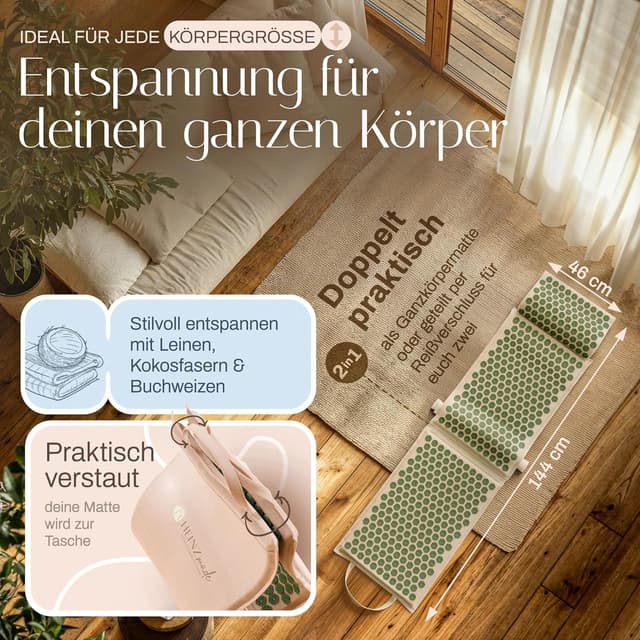 Detalle 2 de HEINZmade Akupressurmatte XL mit 19.000 Spitzen