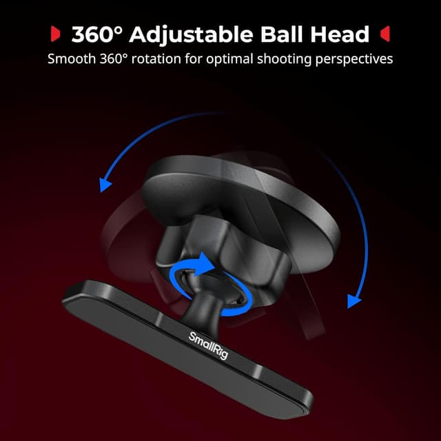 Detalle 2 de SMALLRIG Support magnétique double face pour iPhone 16/15/14/13/12 (5460) : réglable à 360°