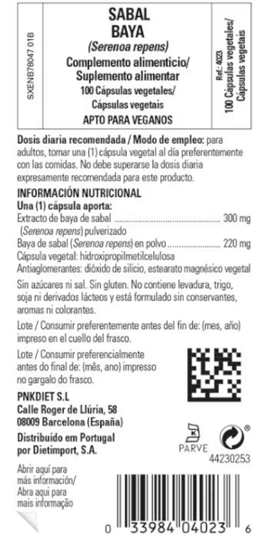 Thumbnail 1 de Solgar Sabal Extracto de Baya 100 cápsulas