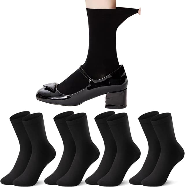 Detalle de L&K-II 6 paia di calzini da tennis da donna a tre quarti in cotone e poliamide