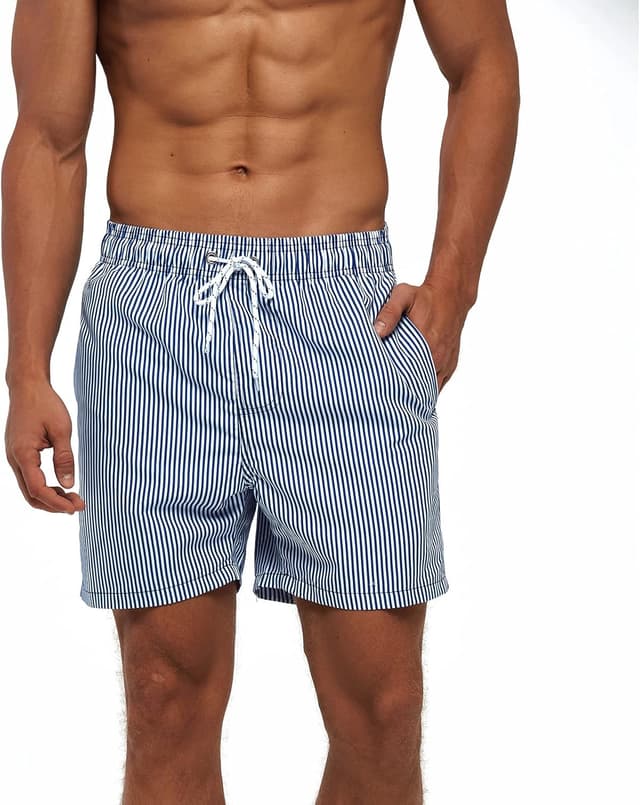 Detalle de Aisprts Costume Uomo Mare traspirante ad asciugatura rapida con 3 tasche e coulisse regolabile