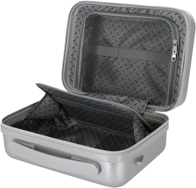 Detalle de Trousse de toilette adaptable Disney 100 Stitch grise en ABS (29 x 21 x 15 cm)