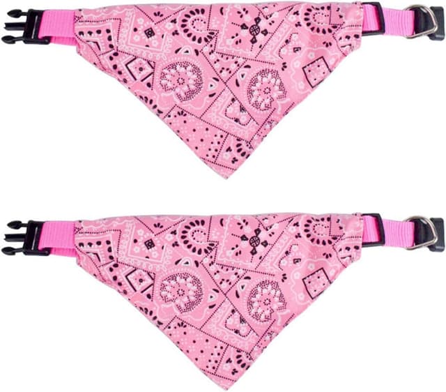 Imagen de Ling & Bai 2Pcs Dog Bandana Adjustable S en OfertitasTOP