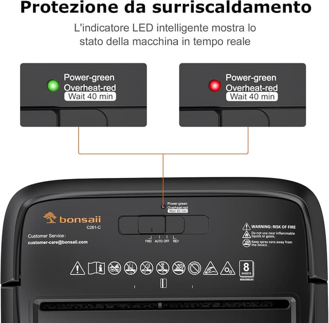 Thumbnail 5 de Bonsaii C261-C Distruggi Documenti 8 Fogli