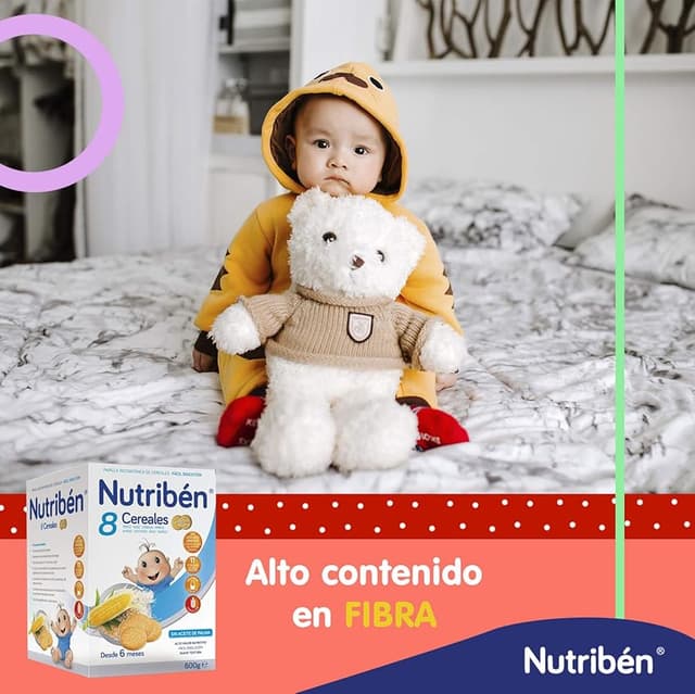 Thumbnail 3 de Nutribén Papilla 8 Cereales con Galletas Maria 🍼 6x600g Sin Azúcar