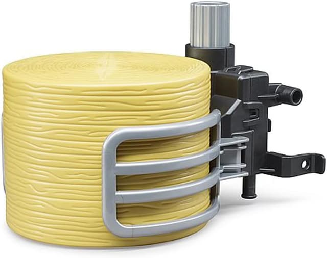 Detalle de bruder 02332 Pinza per balle con 1 balla rotonda per trattori agricoli (accessorio per caricatore frontale)