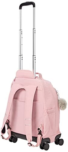Detalle 2 de Kipling New Zea Mochila Grande con Ruedas 🧳 Bridal Rose
