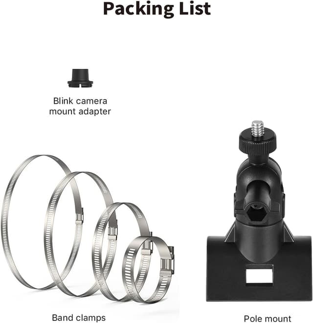 Detalle de Tonton Pole Mount with Screw Adapter for Blink cameras (1/4"-20 screw port)