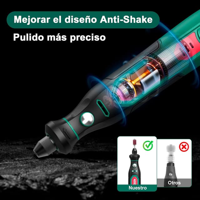 Thumbnail 4 de HYCHIKA 3,6V Mini Amoladora 77 accesorios