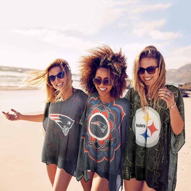 Detalle de Little Earth Productions Littlearth NFL Caftan Flower Design (Officially Licensed Teams) — Free Size