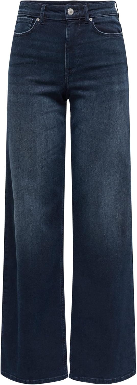 Detalle de ONLY Onlmadison Blush HW Wide DNM Dot632 jeans da donna a gamba larga
