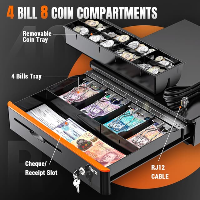 Thumbnail 3 de Tera 405R Auto Open Cash Drawer