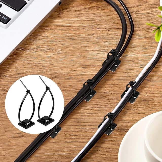 Detalle de JatilEr cable tie mounts pack 200