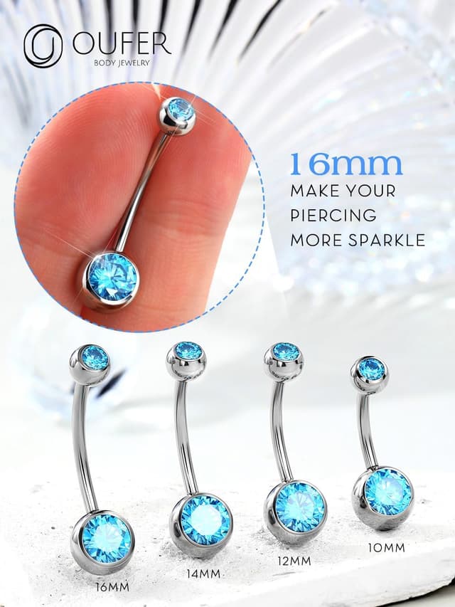 Thumbnail 4 de OUFER Bijou nombril Titanium 14G 10–16 mm