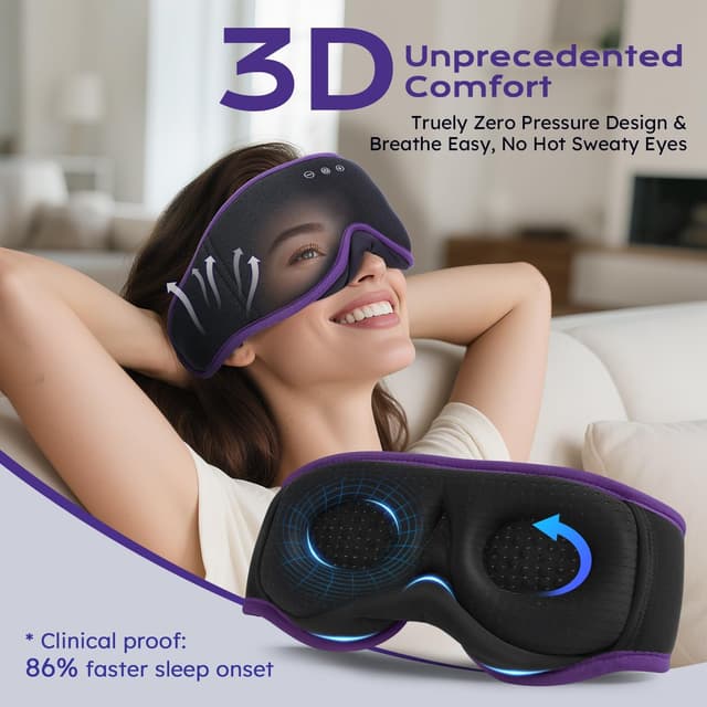 Detalle de LC-dolida Bluetooth Sleep Mask 15h