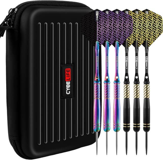 Detalle de CyeeLife Profi Messing Stahl Dart Set 20 g