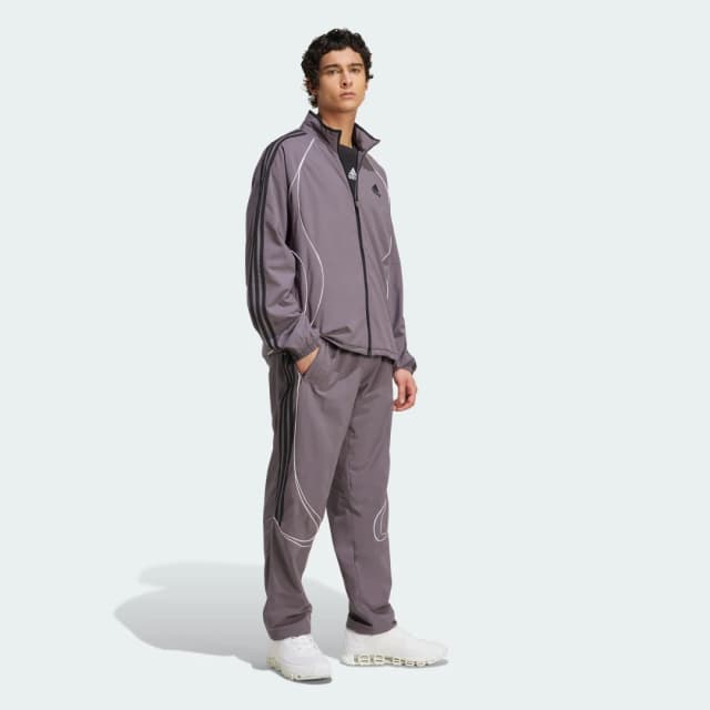 Detalle de Adidas Pantalón de chándal Teamgeist Adicolor gris