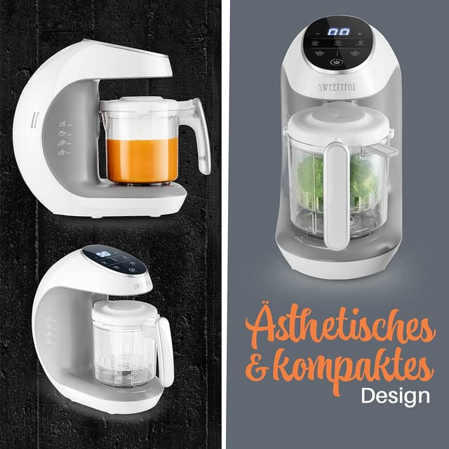 Thumbnail 6 de Sweety Fox 7-in-1 Multifunktions Babynahrungszubereiter – Dampfgarer, Mixer, Pulse, Sterilisieren & mehr