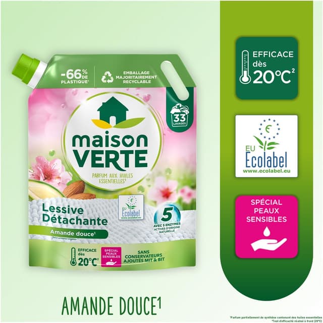 Thumbnail 2 de Maison Verte Recharge lessive liquide 33 lavages