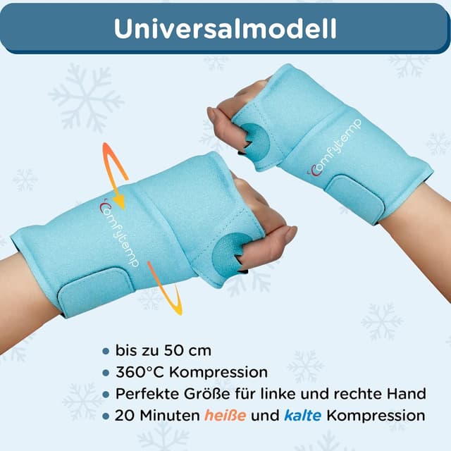Detalle de Comfytemp Kühlmanschette Handgelenk 2 Stück