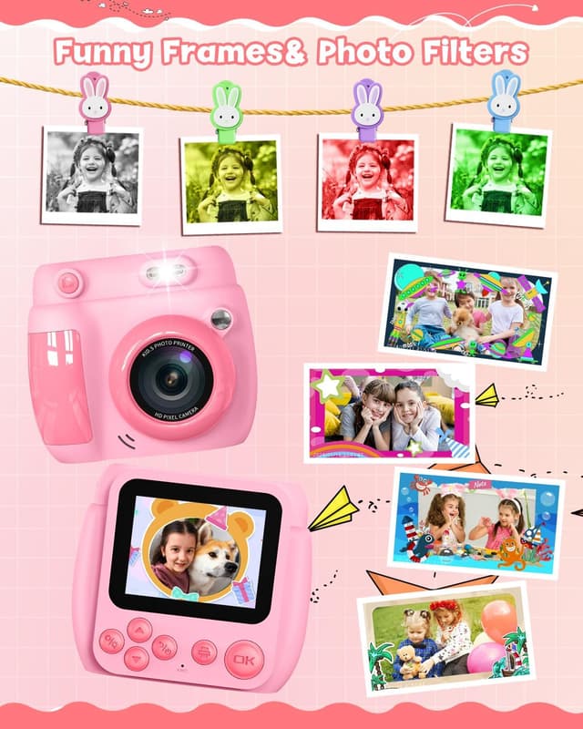 Detalle de Gofunly Kids Camera Instant Print 1080P 2.4"