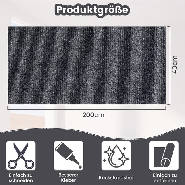 Thumbnail 1 de FaAmour Kratzmatte 200x40cm 🐱