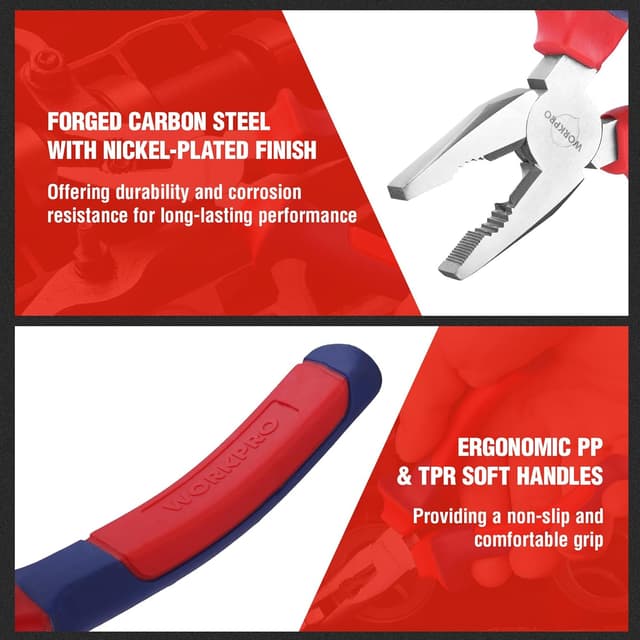 Thumbnail 6 de WORKPRO 4-Piece Pliers Set