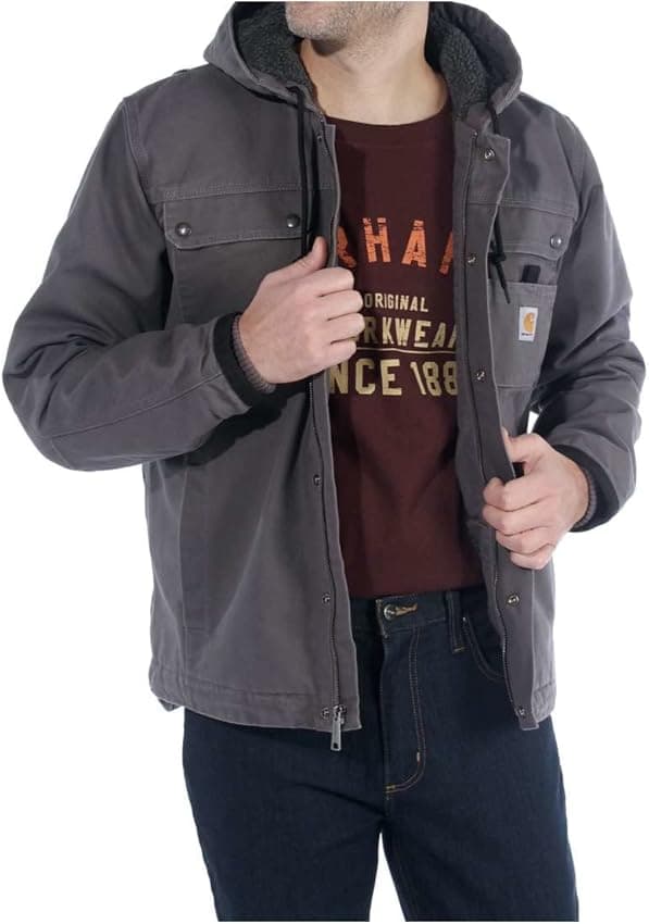 Imagen de Carhartt Hombre Chaqueta Utilitaria Lona Gris Plomo XL 🧥 en OfertitasTOP