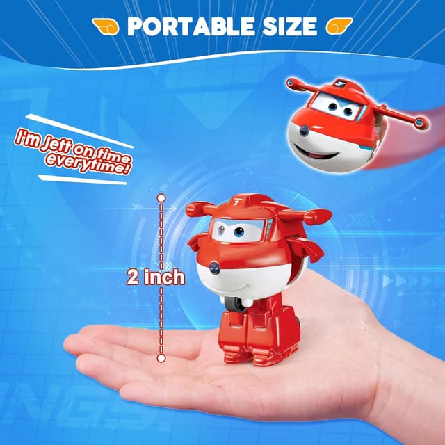Detalle 2 de Super Wings Jett figura 2 in 1 5 cm