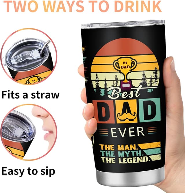 Thumbnail 1 de Grawmise Best Dad Ever Tumbler 20 oz