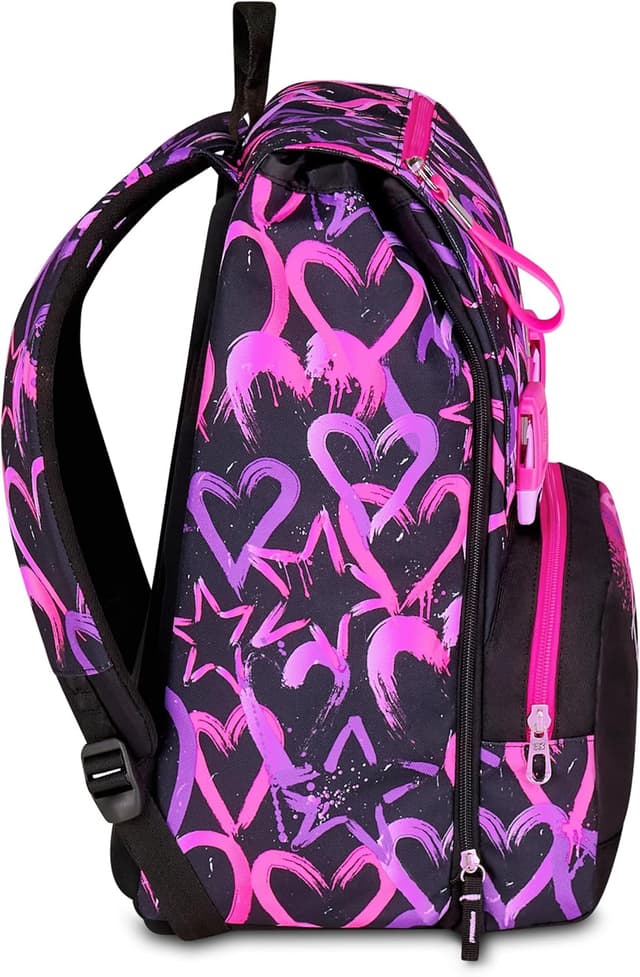 Detalle de Seven Zaino doppio scomparto estensibile Rosa con maxi capienza e schienale preformato