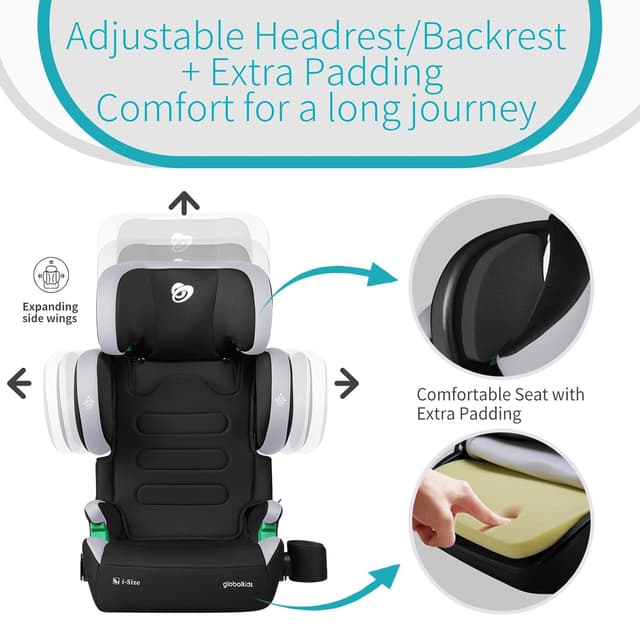 Thumbnail 4 de globalkids Kindersitz 15–36 kg i‑Size, höhenverstellbar