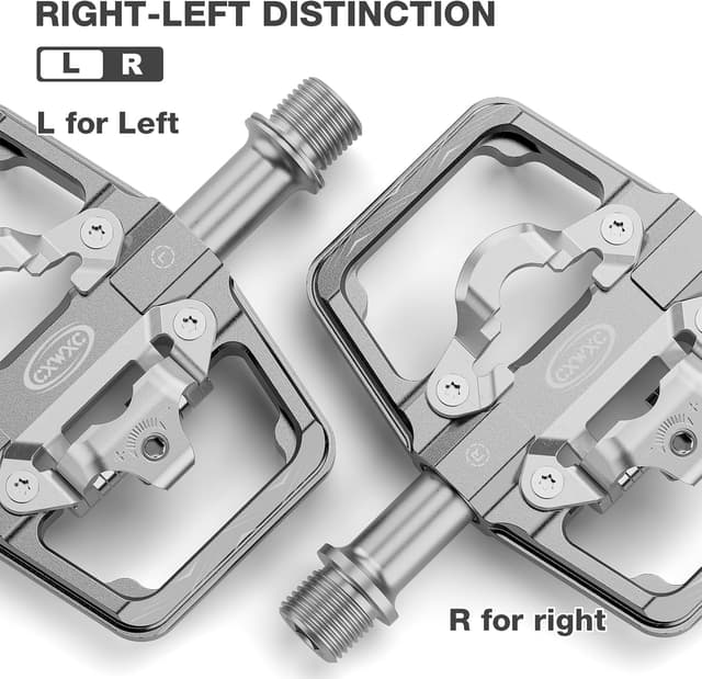 Detalle de Pedali 2-in-1 per mountain bike Shimano SPD: doppia faccia flat e clipless con sgancio rapido (asse 9/16")