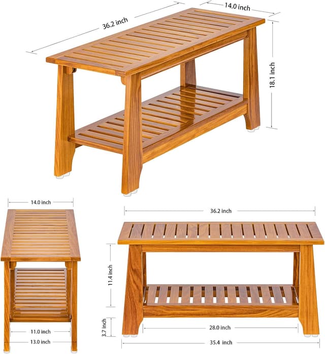 Thumbnail 5 de NNN 36" Teak Shower Bench ⚙