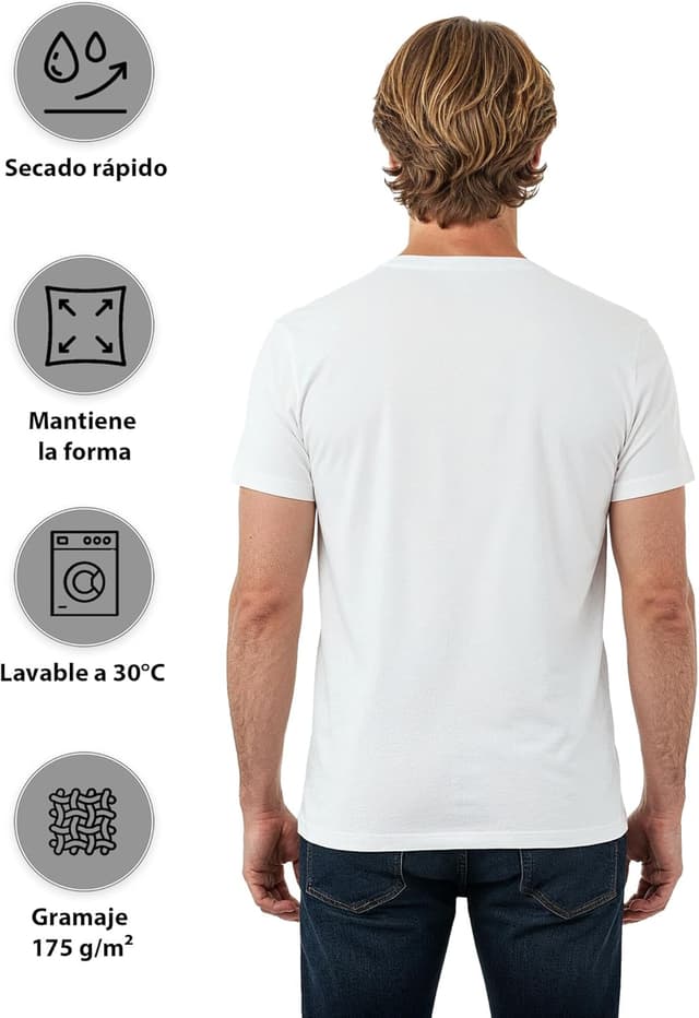 Thumbnail 3 de ALPIDEX Camisetas Hombre 5-pack Cuello Redondo